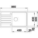 Blanco 527274 LEGRA XL 6 S