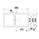 Blanco ADIRA XL 6 S-F (527629)