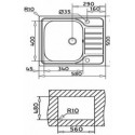 Teka CLASSIC 1B 1 - 2 D 580.500 МАТОВАЯ 40109616