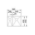 Blanco 521614 ZEROX 340 180-U