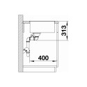 Blanco SUBLINE 340 - 160-F черный (525984)