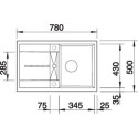 Blanco 527288 METRA 45 S