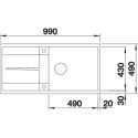 Blanco 527308 METRA XL 6 S-F