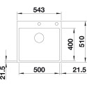 Blanco 524112 SUBLINE 500-IF - A STEELFRAME
