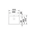 Blanco 521639 CLARON 550-IF - A
