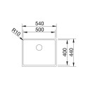 Blanco 523390 CLARON 500-IF DURINOX