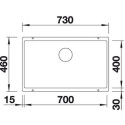 Blanco SUBLINE 700-U (526001)