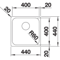Blanco Supra 400-IF 526350