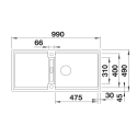 Blanco ADIRA XL 6 S-F (527632)