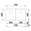 Blanco SUBLINE 350/350-U (527827)