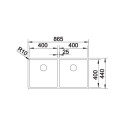 Blanco 521618 CLARON 400 400 U