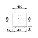 Blanco SUBLINE 400-U 527787