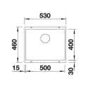 Blanco SUBLINE 500-U 527798