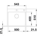 Blanco 524111 SUBLINE 500-IF - A STEELFRAME
