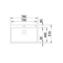 Blanco 523394 CLARON 700-IF - A
