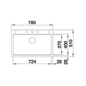 Blanco 525196 ETAGON 8