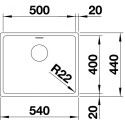 Blanco 522967 ANDANO 500-U