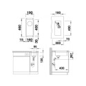 Blanco 523400 SUBLINE 160-U