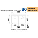 Blanco 523575 BLANCOSUBLINE 350 - 350-U
