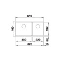 Blanco 523591 SUBLINE 480 - 320-U