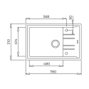 Teka STONE 60 S-TG 1B 1D 115330034