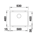 Blanco SUBLINE 500-U 527794