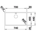 Blanco 522969 ANDANO 700-IF