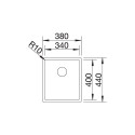 Blanco 523384 CLARON 340-U DURINOX