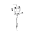 Blanco FONTAS-S II satin platinum 527715