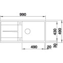 Blanco 518883 METRA XL 6 S-F
