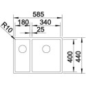 Blanco 521609 CLARON 340 - 180-U