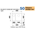 Blanco 523558 SUBLINE 340 160-U