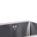 Мийка для кухні інтегрована Lidz Handmade H6050B (LDH6050BPVD43621) Brushed Black PVD 3,0/1,0 мм