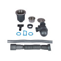 Мийка для кухні інтегрована Lidz Handmade H6050B (LDH6050BPVD43621) Brushed Black PVD 3,0/1,0 мм