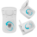 Унітаз підвісний Qtap Tern Ultra Quiet безобідковий з сидінням Soft-close WHITE QT17332303AW