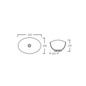 Раковина-чаша Qtap Dove 420x330x150 White QT06113078WN