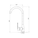 Змішувач для кухні Brinex 35B 007