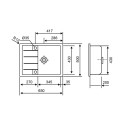 Кухонна мийка Lidz 650x500/200 STO-10 (LIDZSTO10650500200)