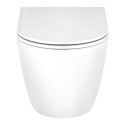 Унітаз підвісний Qtap Scorpio безободковий Ultra Quiet з сидінням Soft-close QT1433053EUQW