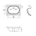 Раковина Qtap Stork 560x395x195 White QT15116030WN