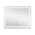 Дзеркало Qtap Mideya (DC-F910) 1000х800 з LED-підсвічуванням Touch, з антизапотіванням, з годинником, димером, рег. яскравості QT2078F910W