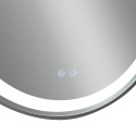 Дзеркало Qtap Gemini 800х700 з LED-підсвічуванням Touch, з антизапотіванням, з димером, рег. темп. кольору (3000-6500K) Reverse QT2578R8072B