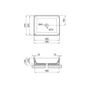 Раковина-чаша Qtap Tern 475х370х140 Matt black QT172074MBMBN