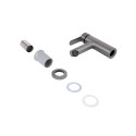 Змішувач для раковини Brinex Pure 001F низький Graphite BRIPUR001FGRP