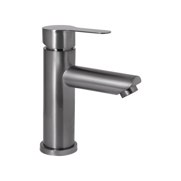 Змішувач для раковини Brinex Pure 001F низький Graphite BRIPUR001FGRP
