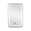 Дзеркало Qtap Mideya (DC-F911) 500х800 з LED-підсвічуванням Touch, з антизапотіванням, з годинником, димером, рег. яскравості QT2078F911W