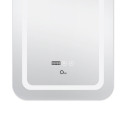 Дзеркало Qtap Mideya (DC-F911) 500х800 з LED-підсвічуванням Touch, з антизапотіванням, з годинником, димером, рег. яскравості QT2078F911W