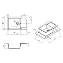 Кухонна мийка Lidz 781x510/200 MAR-07 (LIDZMAR07781510200)