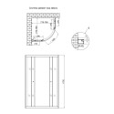 Душова кабіна Lidz Latwa SC80x80.SAT.MID.GR, скло тоноване 4 мм без піддона
