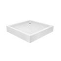 Набір Lidz душова кабіна Wawel SC80x80.SAT.LOW.GR, скло тоноване 4 мм + піддон Mazur